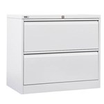 GO LATERAL FILING CABINET 2 DRAWER HEAVY DUTY 705 X 900 X 473MM WHITE CHINA