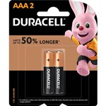 DURACELL COPPERTOP ALKALINE AAA BATTERY PACK 2