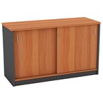 OM SLIDING DOOR CREDENZA 1200 X 450 X 720MM CHERRYCHARCOAL
