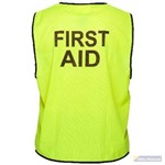 PRIME MOVER MV117 HIVIS FIRST AID VEST DAY USE YELLOW LARGE