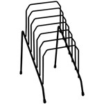 ITALPLAST STEP FILE ORGANISER SMALL 6 GRADUATED SLOT BLACK