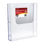 DEFLECTO BROCHURE HOLDER WALL MOUNT LINKING A4 CLEAR