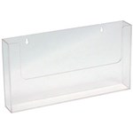 DEFLECTO BROCHURE HOLDER WALL MOUNT LANDSCAPE A3 CLEAR