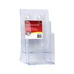DEFLECTO BROCHURE HOLDER 2TIER DL CLEAR