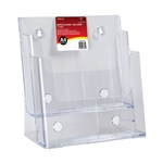 DEFLECTO BROCHURE HOLDER 2TIER A4 CLEAR