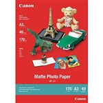 CANON MP101 MATTE PHOTO PAPER 170GSM A3 WHITE PACK 40