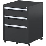 STEELCO CLASSIC MOBILE PEDESTAL 3DRAWER LOCKABLE 630 X 470 X 515MM GRAPHITE RIPPLE