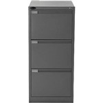 MERCURY FILING CABINET 3 DRAWER 470 X 620 X 1015MM GRAPHITE RIPPLE