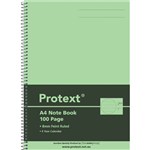 PROTEXT NOTE BOOK 8MM FEINT RULED 55GSM 100 PAGE A4 LIME