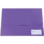 PROTEXT DOCUMENT WALLET HOOK AND LOOP CLOSURE FOOLSCAP PP PURPLE