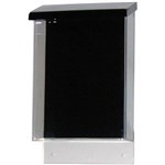 DEFLECTO WATERPROOF OUTDOOR BROCHURE DISPLAY BOX A5 CLEARBLACK