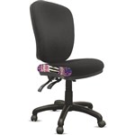 ORANGE DUST ALICE CHAIR MEDIUM BACK 510 X 490 X 880MM PEARL BLACK
