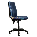 ORANGE DUST SPECTRUM KATHERINE OFFICE CHAIR HIGH BACK 510 X 450 X 990MM OCEAN BLUE