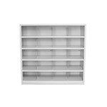 STEELCO PIGEONHOLE SHELVING UNIT 20 COMPARTMENTS 940 X 1000 X 386MM WHITE SATIN