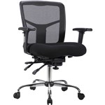 DIAMOND MANAGER CHAIR MEDIUM MESH BACK ARMS BLACK