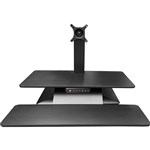 STANDESK MEMORY SITSTAND WORKSTATION 700 X 390MM BLACK
