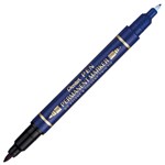 PENTEL N75W DUAL TIP PERMANENT MARKER BULLET BLUE