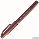 PENTEL SES15C BRUSH SIGN PEN MARKER BROWN BOX 10