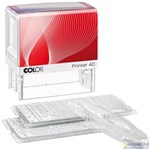 COLOP P40 PRINTER DOITYOURSELF SELFINKING STAMP SET 25MM35MM BLACK