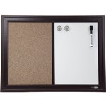 QUARTET ESPRESSO WHITEBOARDCORK COMBO BOARD 430 X 580MM