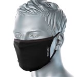 PORTWEST FABRIC FACE MASK ANTIMICROBIAL 3 PLY BLACK