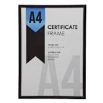 CERTIFICATE FRAME A4 BLACK