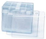 100 PACK HORIZONTAL FLEXIBLE CARD HOLDERS 