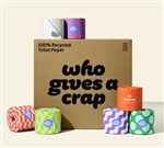WHO GIVES A CRAP 100 RECYCLED TOILET PAPER