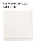 MY DRAP BASICS MY DRAP BASICS 100 COTTON CREAM LUNCHEON NAPKIN 19 X 204 PILLED AND FOLDED 14