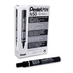 PENTEL N50 PERMANENT MARKER BULLET TIP RED