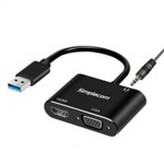 Simplecom DA316A USB to HDMI  VGA Video Card Adapter with 35mm Audio