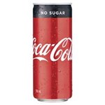 COCA COLA NO SUGAR CANS 250ML CARTON OF 24 
