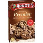 ARNOTTS PREMIUM CHOCOLATE CHIP COOKIES 310GM CARTON OF 12