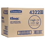 KLEENEX 4322 SOFT INTERLEAVED TOILET TISSUE CARTON OF 36
