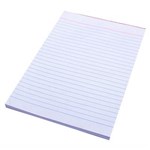 QUILL RULED BANK PAD 60GSM 90 LEAF A5 WHITE