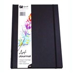 QUILL ART JOURNAL HARDCOVER 125GSM 120 PAGE A4 BLACK