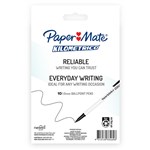 PAPERMATE KILOMETRICO BALLPOINT PENS MEDIUM BLACK PACK 10