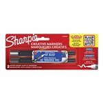 SHARPIE CREATIVE WATERBASED ACRYLIC MARKERS BRUSH TIP ASSORTED COLOURS PACK 2