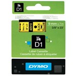 DYMO 40918 D1 LABELLING TAPE 9MM X 7M BLACK ON YELLOW