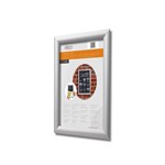 DEFLECTO ALUMINIUM SNAP FRAME FOR WALL DISPLAY A4 SILVER