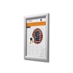 DEFLECTO ALUMINIUM SNAP FRAME FOR WALL DISPLAY A5 SILVER