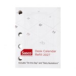 SASCO SHCR DESK CALENDAR REFILL SIDE PUNCH
