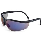 DNC SAFETY GLASSES HURRICANE SMOKEFULL BLUE MIRROR LENS COLOUR AND COATING