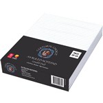 CULTURAL CHOICEpk10 NOTE PAD 8MM RULED 70GSM 80 PAGE A4 WHITE PACK 10