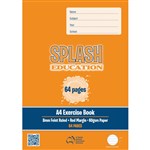 SPLASH EXERCISE BOOK 8MM RULED 60GSM 64 PAGE A4