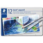 STAEDTLER 125 KARAT AQUARELL WATERCOLOUR PENCILS ASSORTED PACK 12