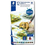 STAEDTLER 14610 DESIGN JOURNEY TINTED WATERCOLOUR PENCILS ASSORTED PACK 12