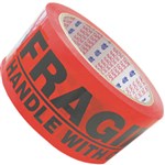NACHI MESSAGE TAPE FRAGILE 48MM X 66M ORANGEBLACK