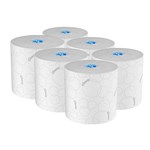 KLEENEX HARD ROLL TOWEL WITH ELEVATED DESIGN WHITE CARTON 6