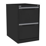 STEELCO FILING CABINET 2 DRAWER 470 X 620 X 710MM GRAPHITE RIPPLE